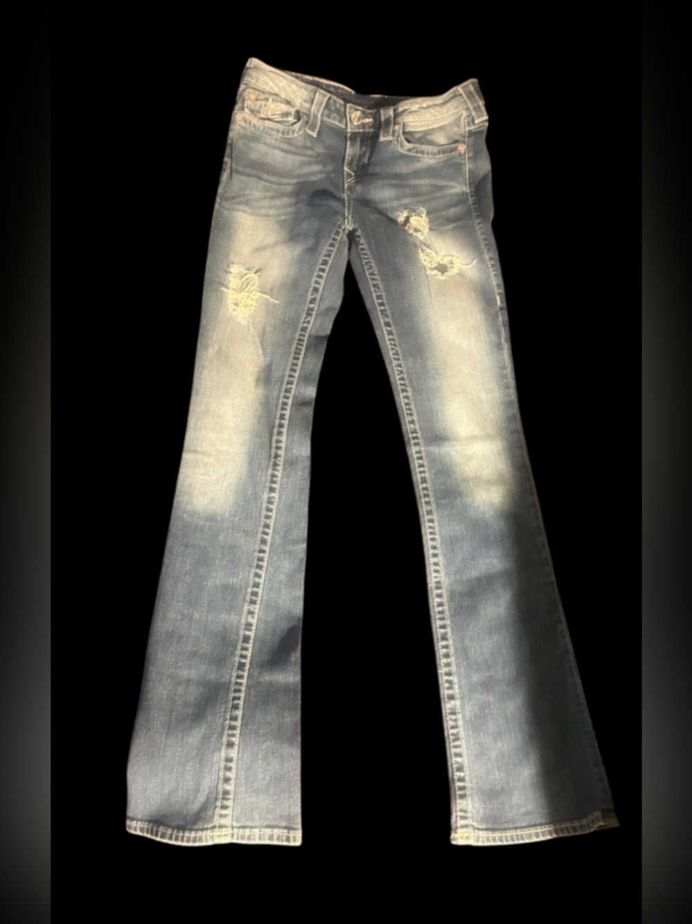 Vintage True Religion Bootcut Distressed Boot Cut size 27
